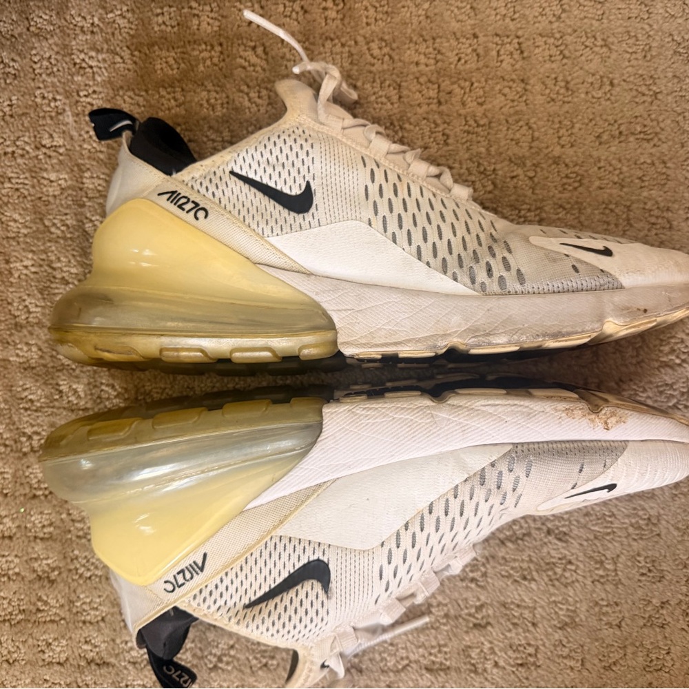 Nike White & Black Air Max 270 Sneakers - Picture 4 of 5